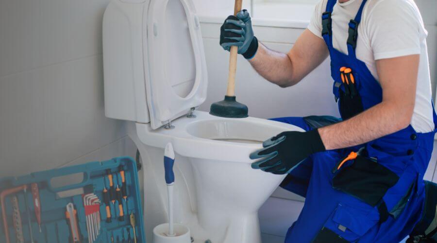 Professional clogged toilet repair in Whiteside, MO